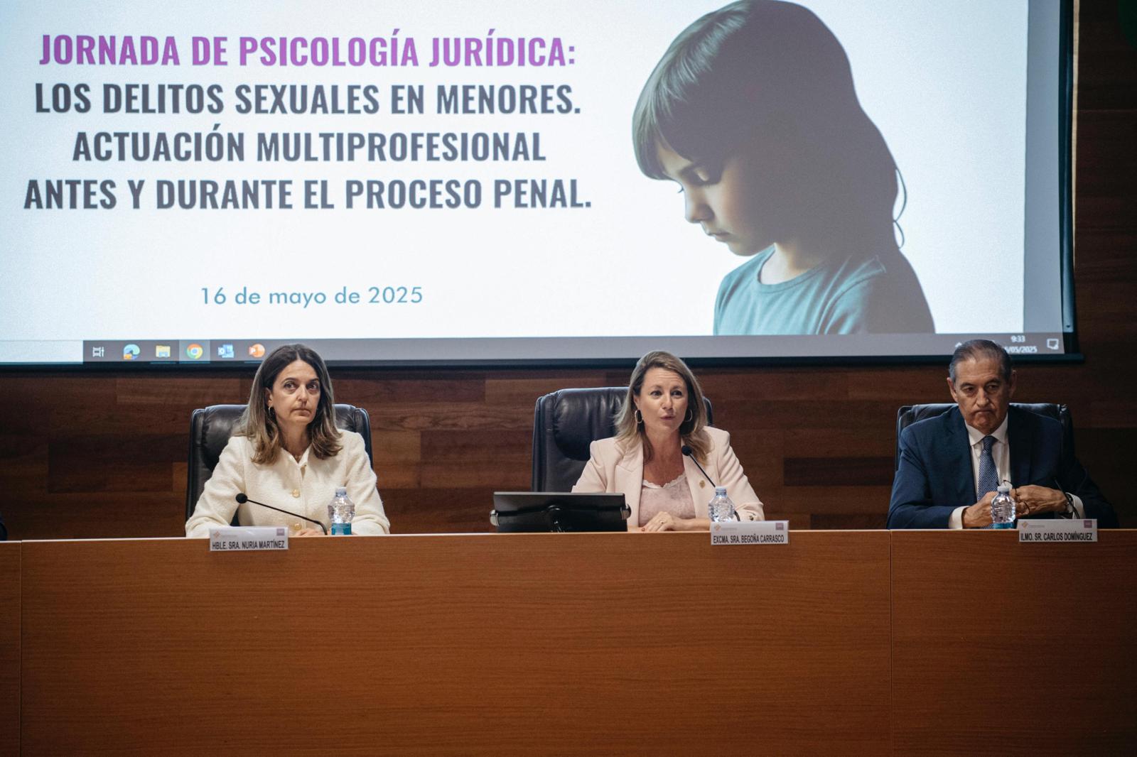 Carrasco aposta per la prevenció, l'atenció transversal i l'educació en valors per a lluitar contra els casos de violència sexual en menors