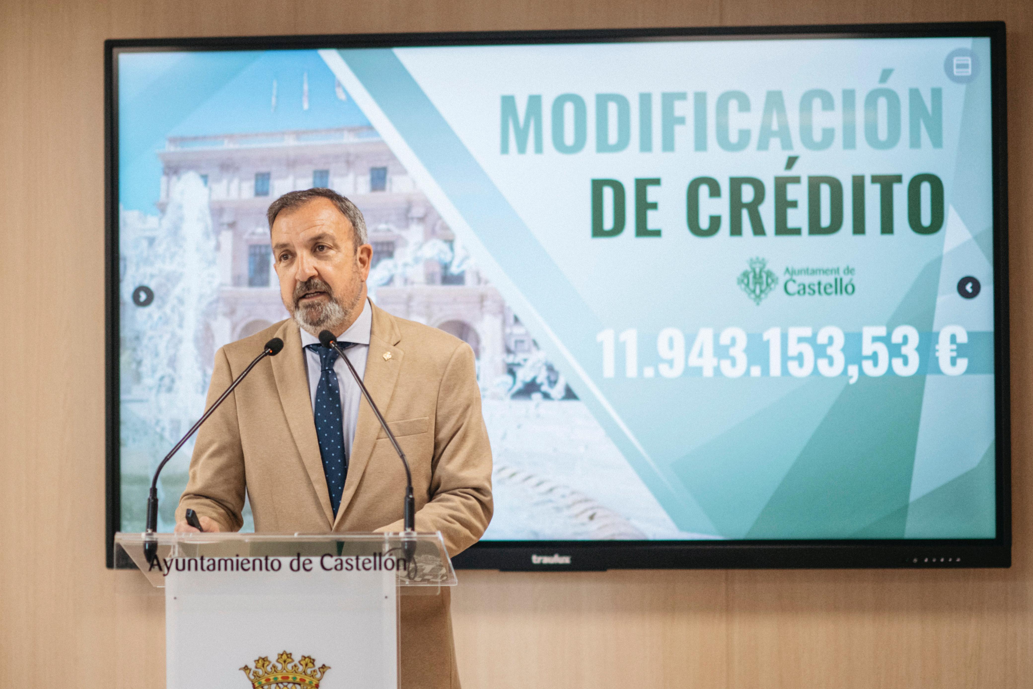 Castelló suma prop de 12 milions d'euros més al pressupost 2025 amb una modificació de crèdit que beneficiarà a totes les àrees municipals