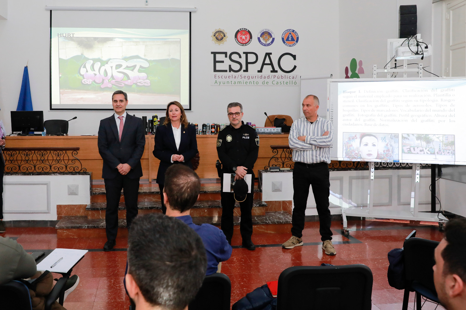 Castelló posa cércol a les pintades de carrer amb un curs pioner de formació per a agents de Policia Local de tota España