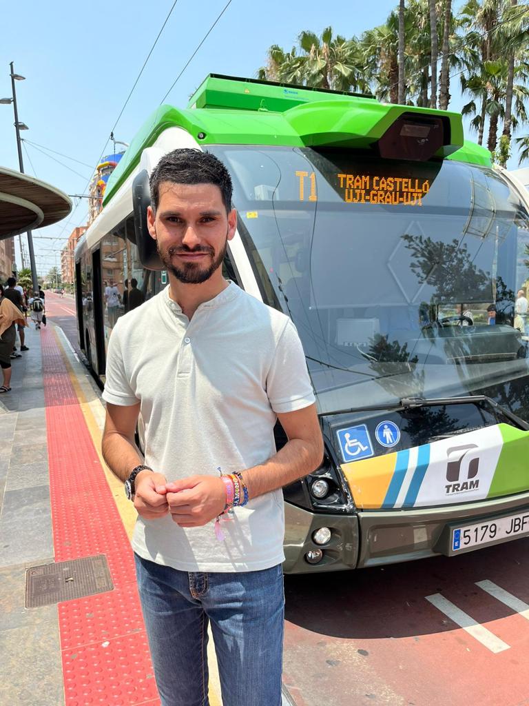 L'Ajuntament de Castelló amplia de manera excepcional hui dijous l'horari nocturn del TRAM fins a les tres de la matinada