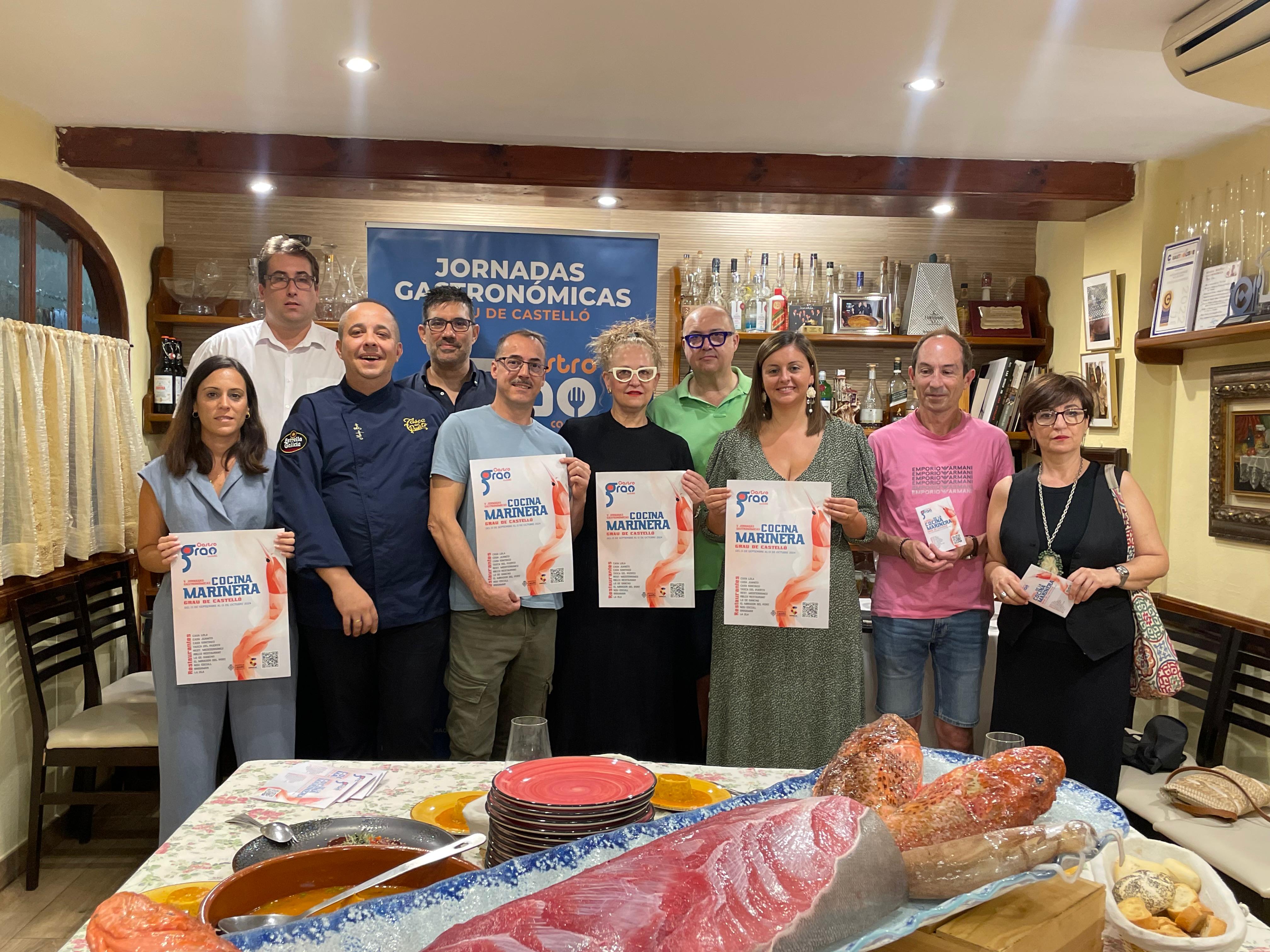 Castelló presenta a el Grau la V edició de les Jornades Gastronòmiques de la Cuina Marinera