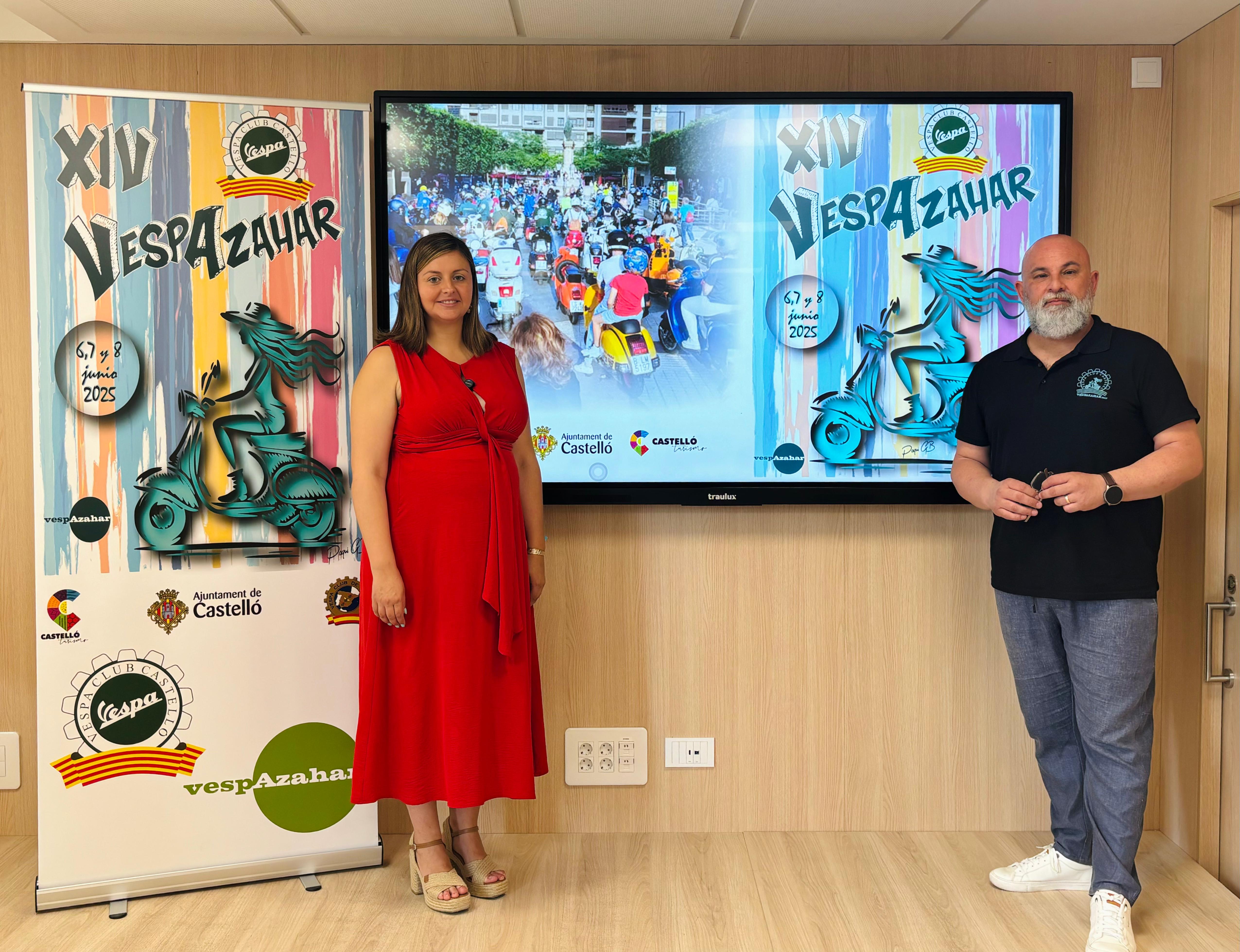 Castellón presenta la XIV edición de Vespazahar, una de las concentraciones de Vespas más multitudinarias de España que ya cuenta con 300 inscritos