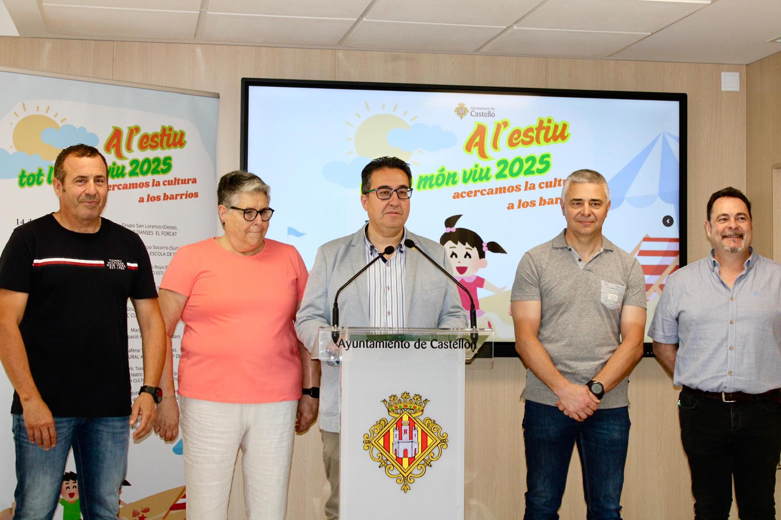 El gobierno municipal presenta la campaña “A l’estiu tot lo món viu” para acercar la cultura a los barrios