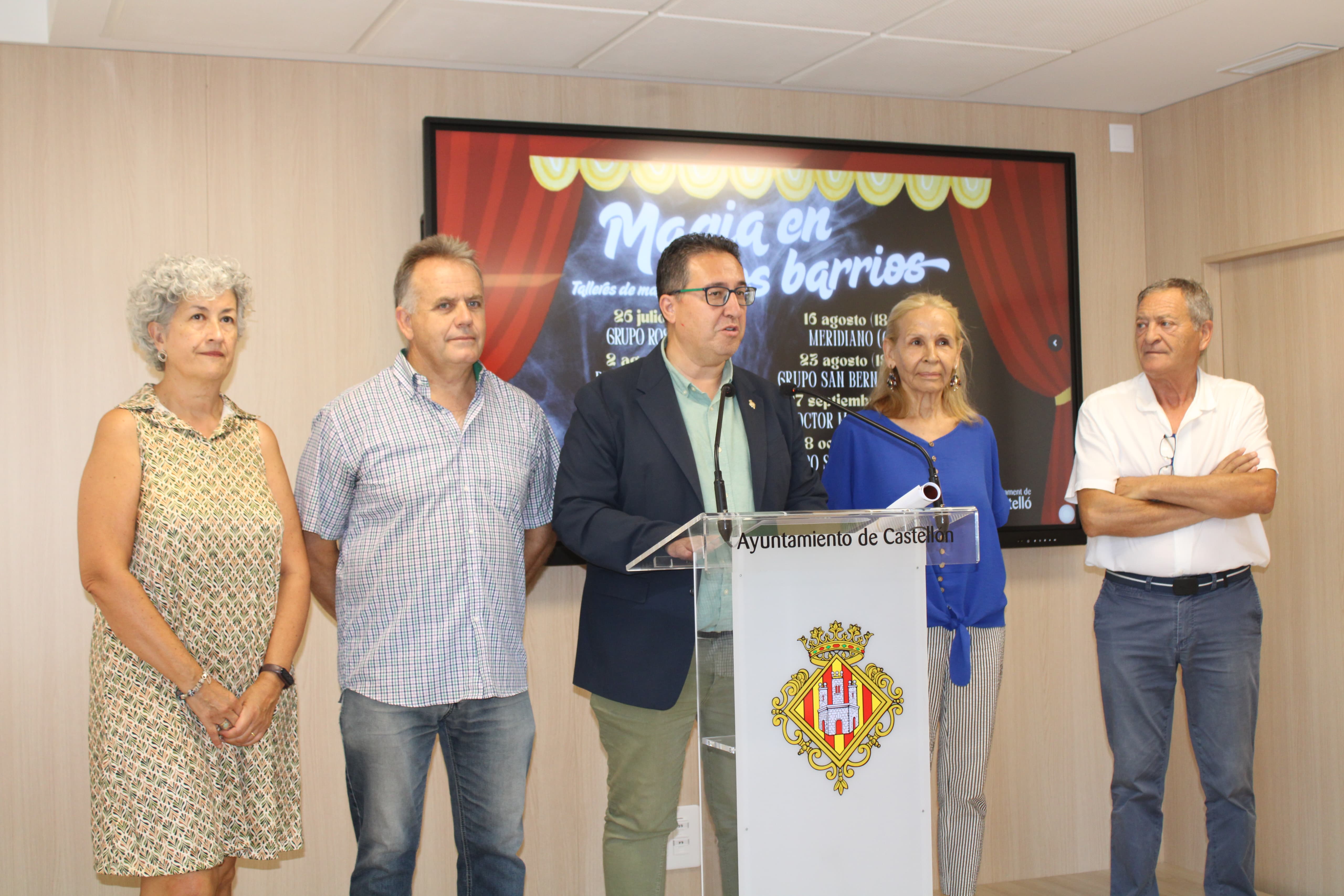El gobierno municipal presenta la campaña “Magia en los barrios” para llenar de magia los distritos de Castellón