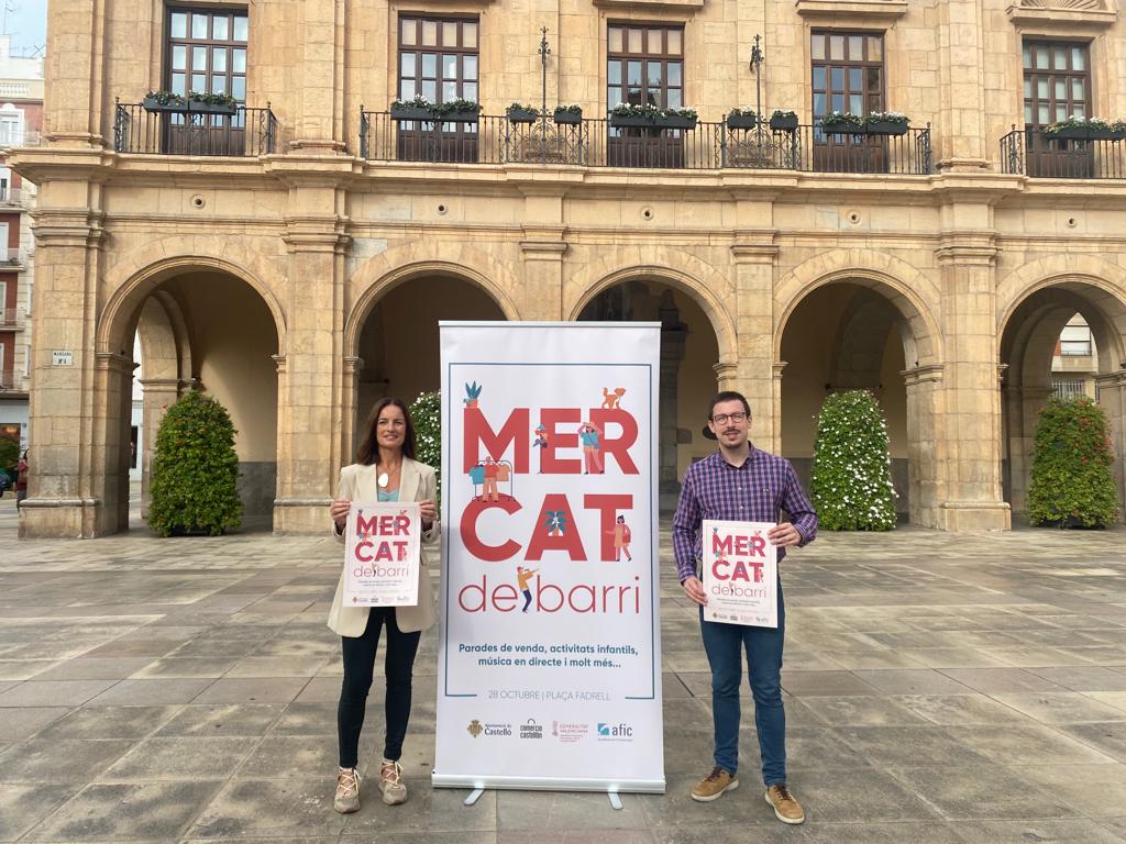 Mercat de Barri llega este sábado a la plaza Fadrell de Castellón