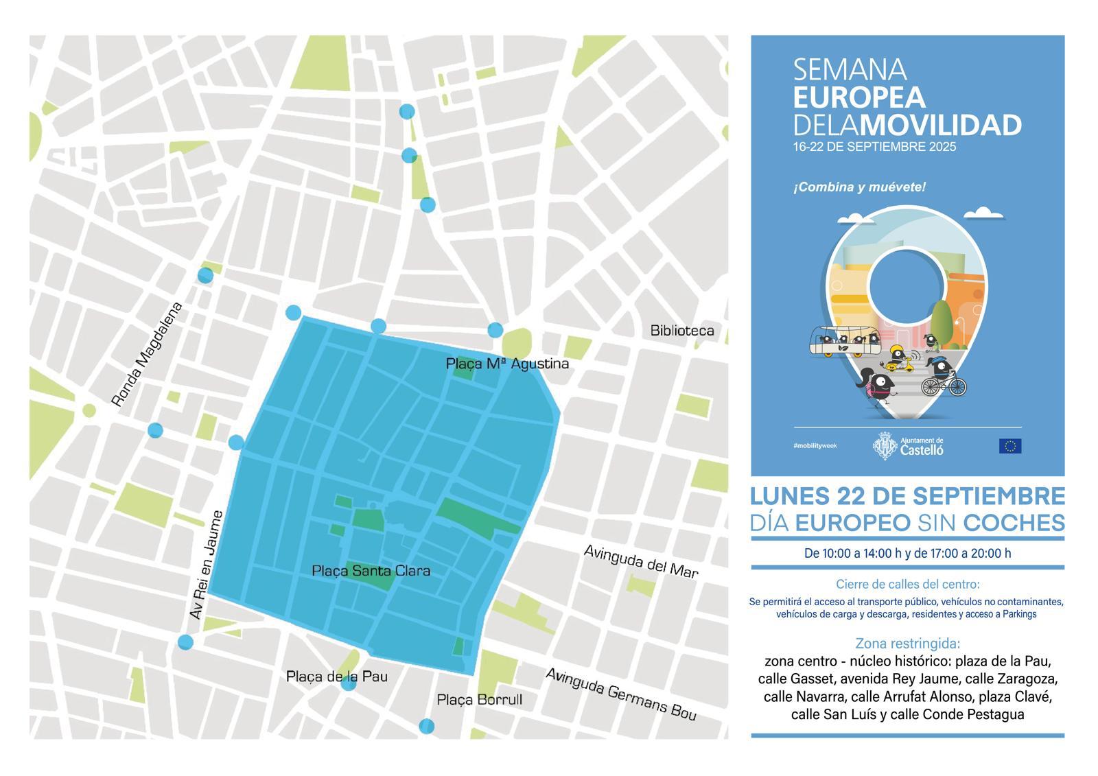 Castelló celebra el Dia Europeu sense Cotxes en la seua aposta pel foment d'una mobilitat més sostenible